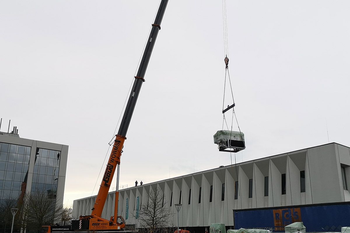 Multi-million investment arrives by crane